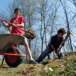úprava pozemku - Velikonoce 2009