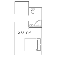 Apartmán 1 - 20 m2